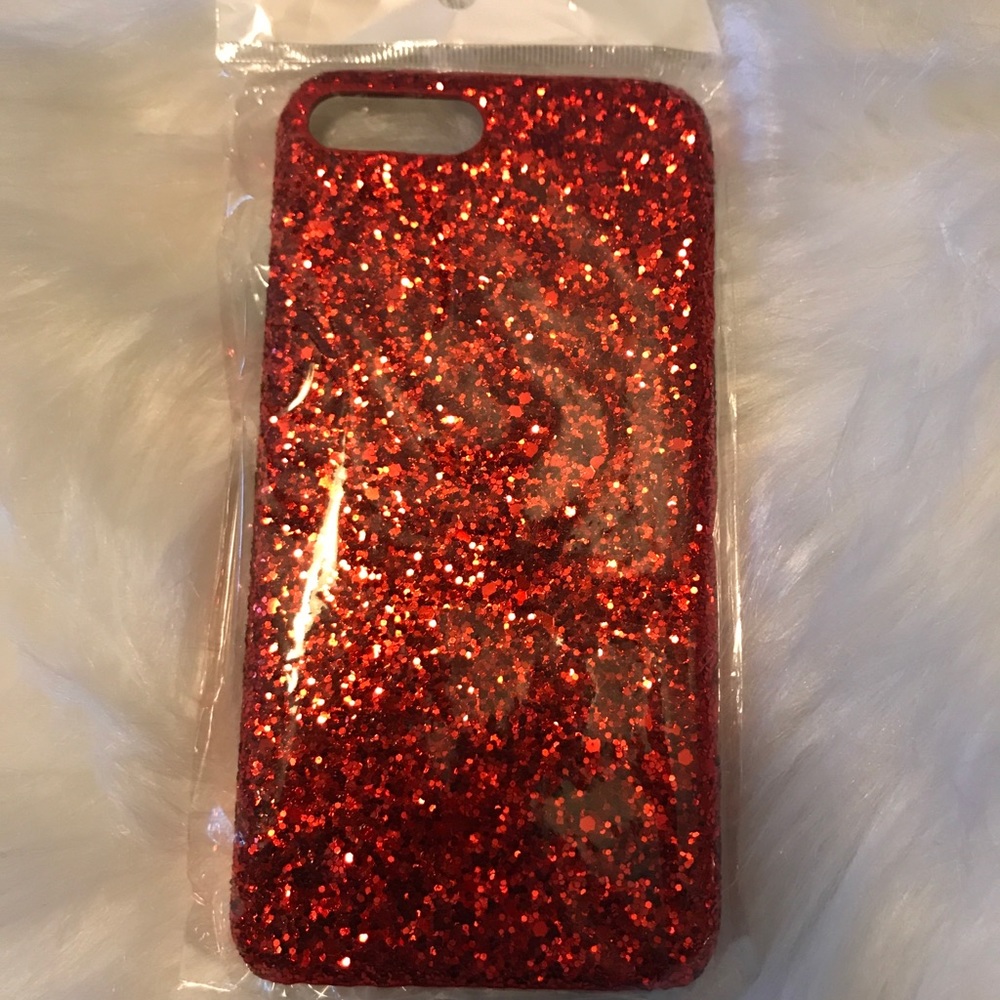 NWT Red Glitter phone case for iPhone 7 or 8 plus - Picture 3 of 3